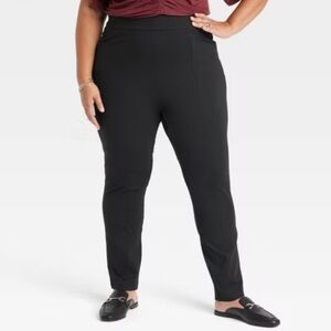 New! Women's High-Waisted Ponte Pull-On Pants